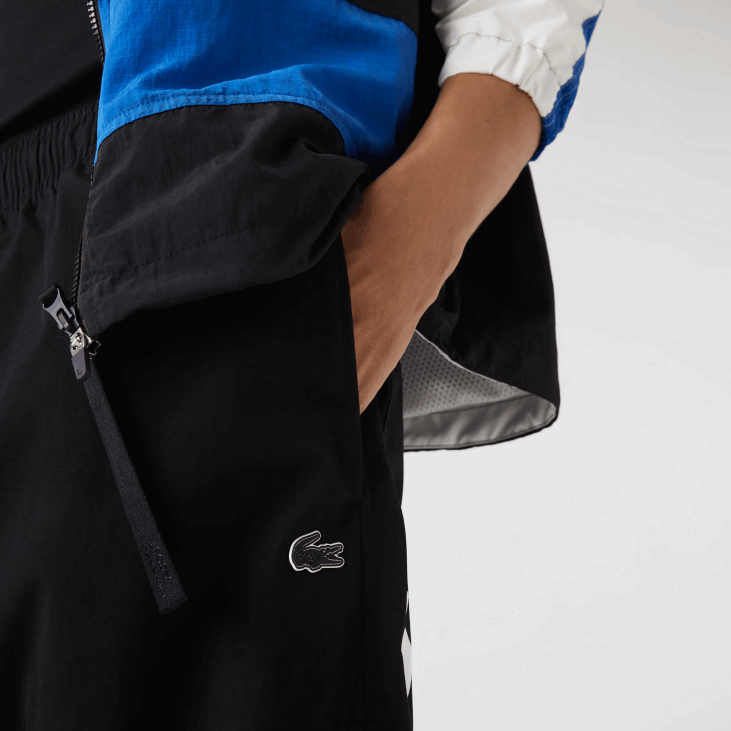 мушкарци контрастне панталоне са великим брендирањем 86881003 црна 031 Lacoste
