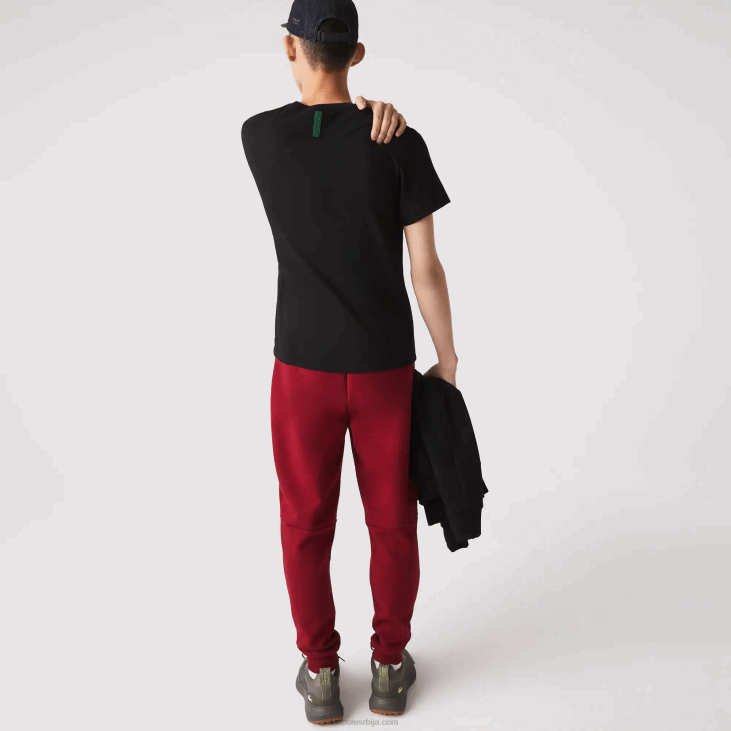 мушкарци уске панталоне од мешавине памука 86881007 бордо ипв Lacoste