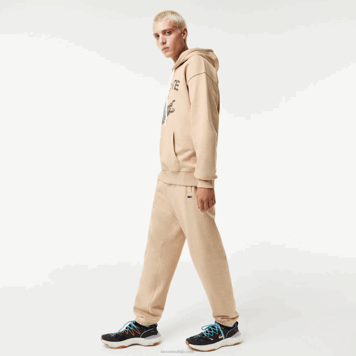 мушкарци панталоне са штампом 86881013 беж 4јв Lacoste