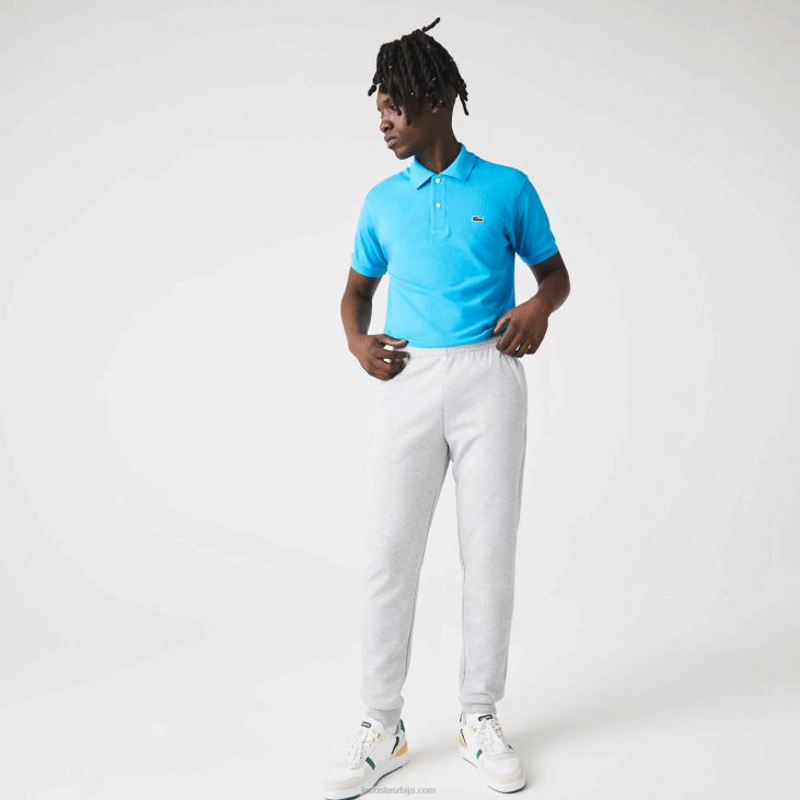 мушкарци панталоне са мрежастим панелима 86881020 кинеско светло сиво 9ја Lacoste