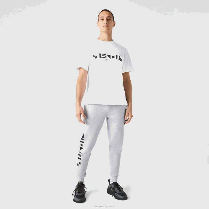 мушкарци панталоне са рефлектујућим принтом 86881044 сиви кине цца Lacoste