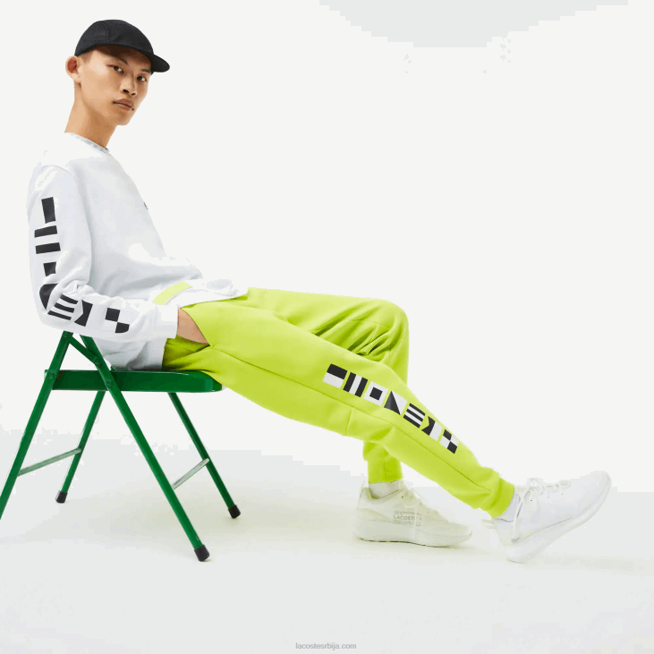 мушкарци панталоне са рефлектујућим принтом 86881046 жута 90в Lacoste