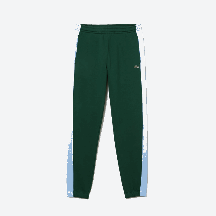 мушкарци панталоне са контрастним тракама 86881058 зелено плаво дка Lacoste