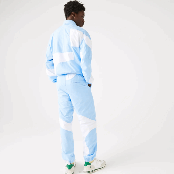 мушкарци панталоне са графиком наслеђа 86881071 плаво бела е7б Lacoste