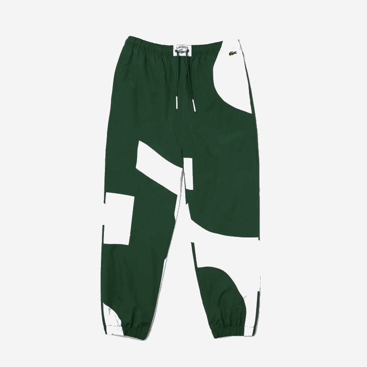 мушкарци панталоне са графиком наслеђа 86881072 зелено бела 291 Lacoste