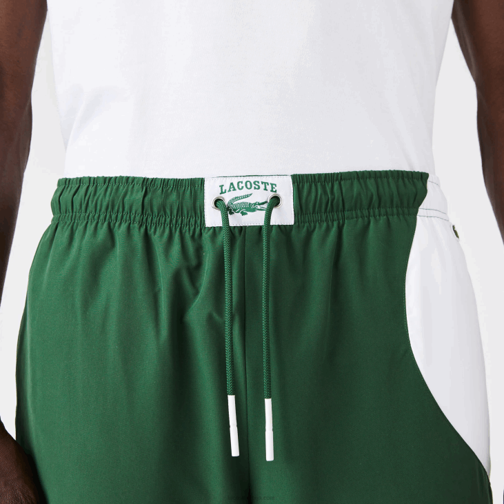 мушкарци панталоне са графиком наслеђа 86881072 зелено бела 291 Lacoste