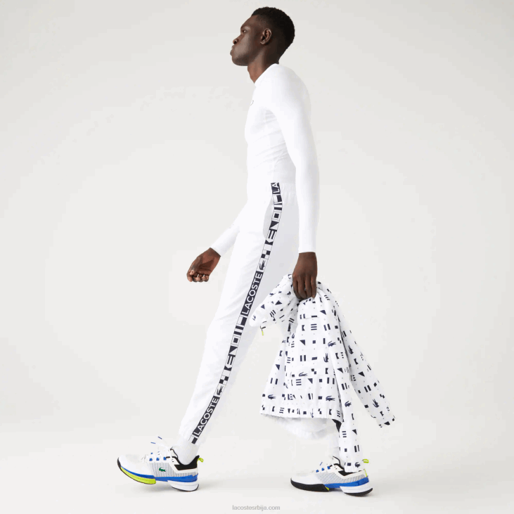 мушкарци тениске панталоне са спортским принтовима 86881088 бела 001 Lacoste