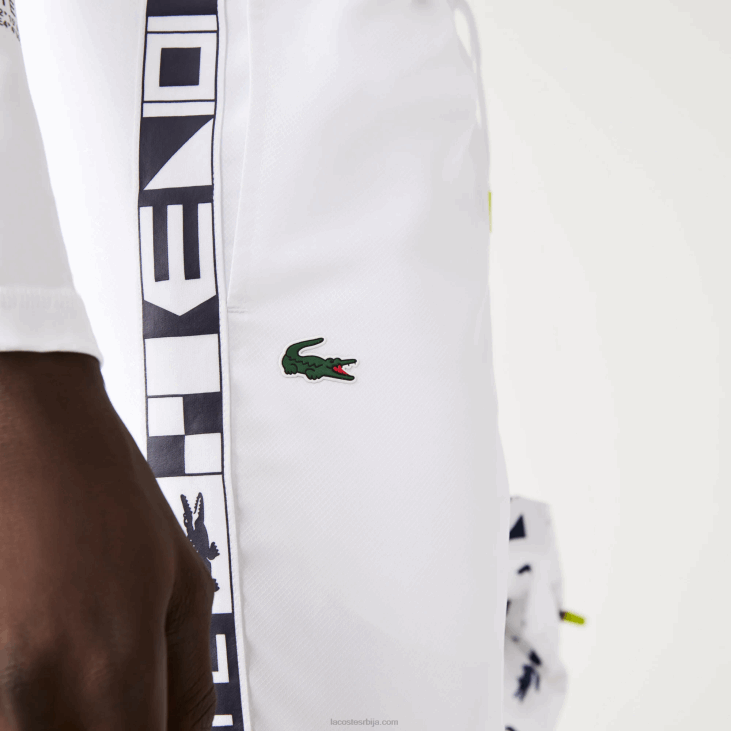 мушкарци тениске панталоне са спортским принтовима 86881088 бела 001 Lacoste