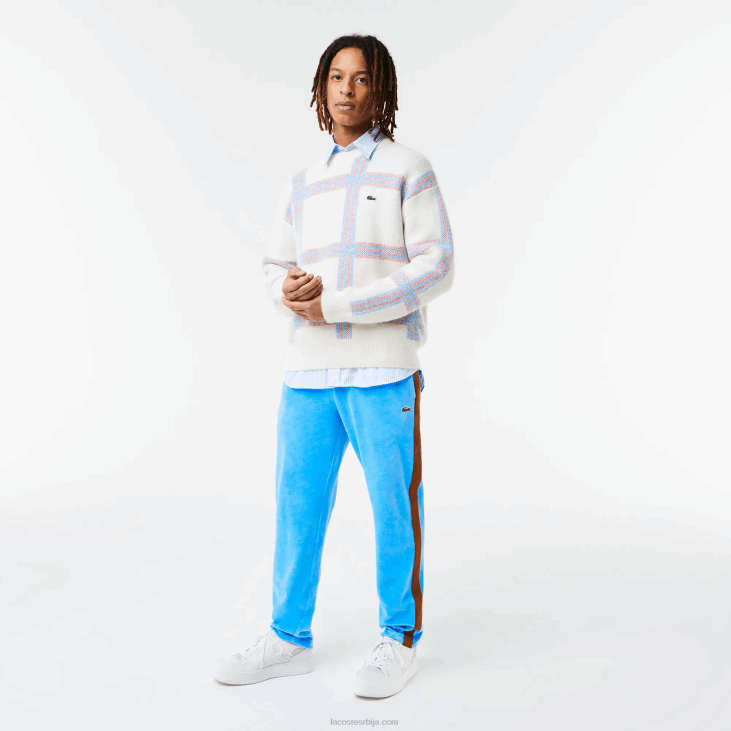 мушкарци панталоне са бочним контрастним тракама 86881103 плава 4ка Lacoste