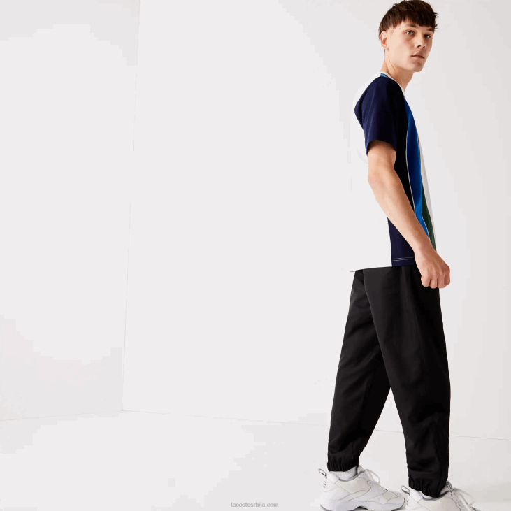 мушкарци спортске тенисице панталоне од тафта са дијамантским ткањем 86881113 црна 031 Lacoste