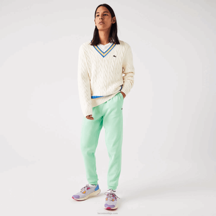 мушкарци панталоне од флиса суженог кроја 86881125 светло зелена 0вз Lacoste