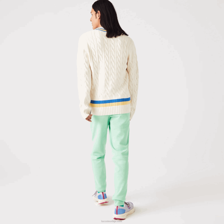 мушкарци панталоне од флиса суженог кроја 86881125 светло зелена 0вз Lacoste