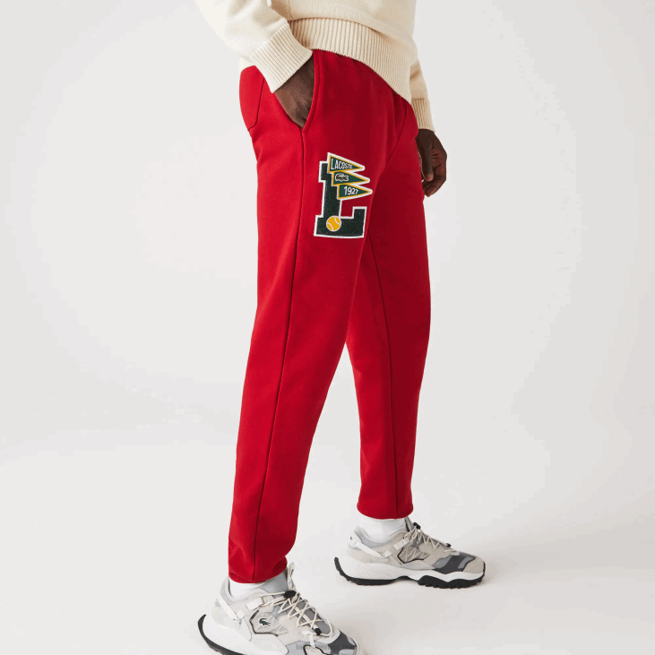 мушкарци заставице л беџ панталоне од флиса 86881170 ред 5ск Lacoste