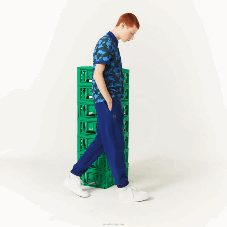 мушкарци лацосте к минецрафт панталоне за трчање од органског памука 86881174 блуе бдм