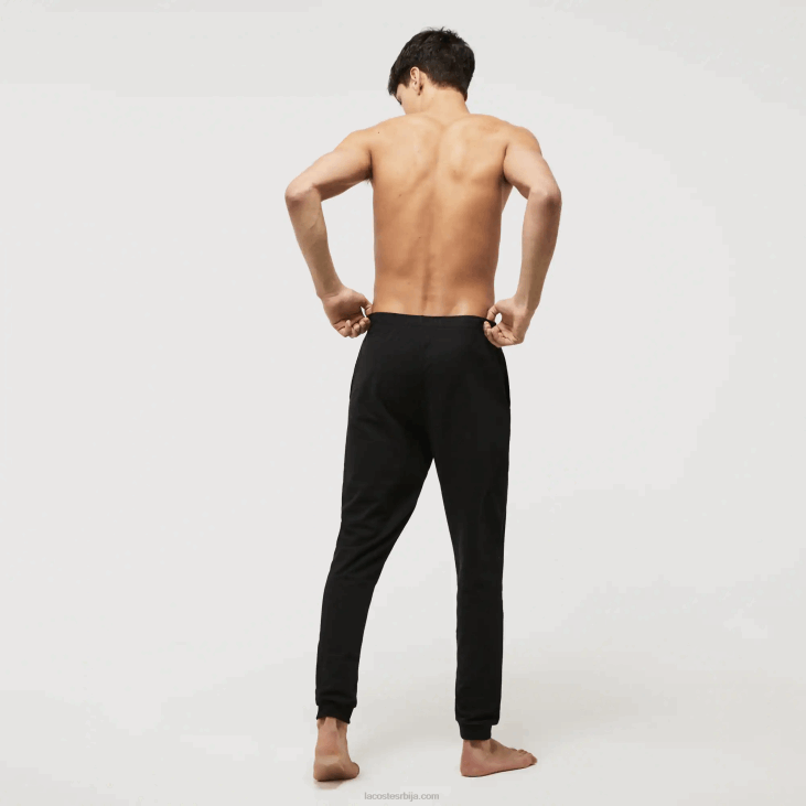 мушкарци Унутрашње панталоне од мешавине памучног флиса у облику крокодила 86881469 црно бела 258 Lacoste