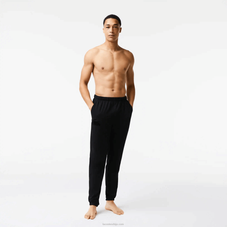 мушкарци памучни флис лоунге јоггерс 86881476 црна ц31 Lacoste