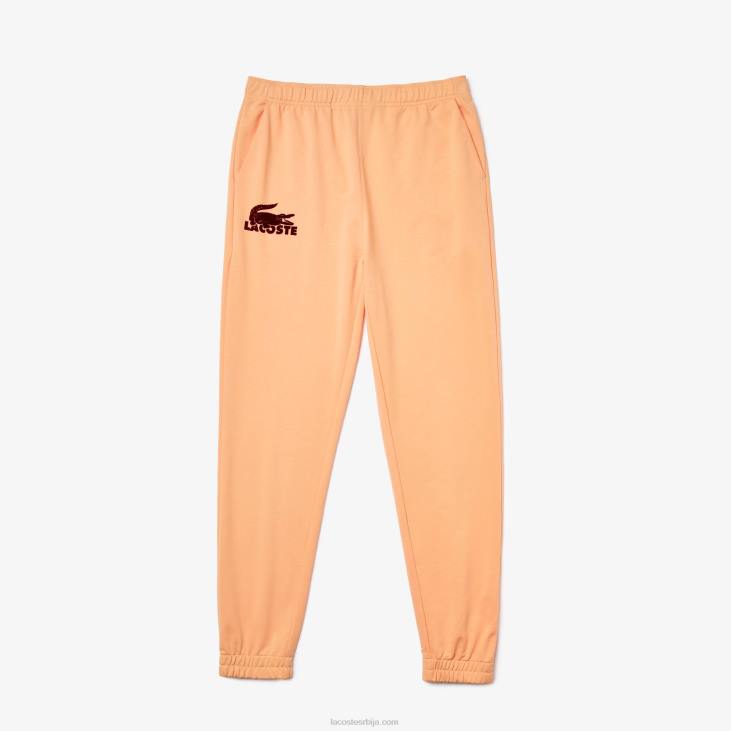 мушкарци памучни флис лоунге јоггерс 86881478 светло наранџасти бордо рз6 Lacoste
