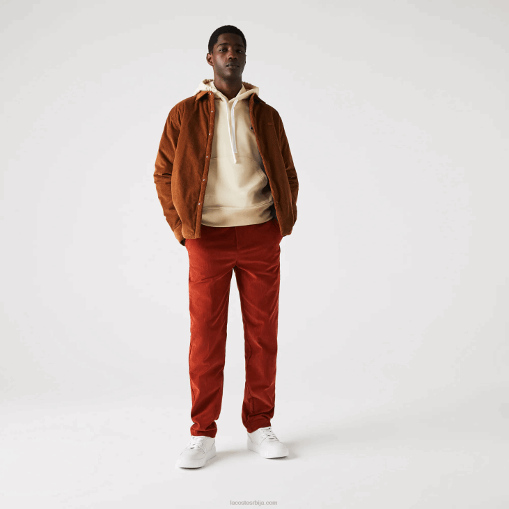 мушкарци праве сумотне панталоне 86881643 браон кл2 Lacoste