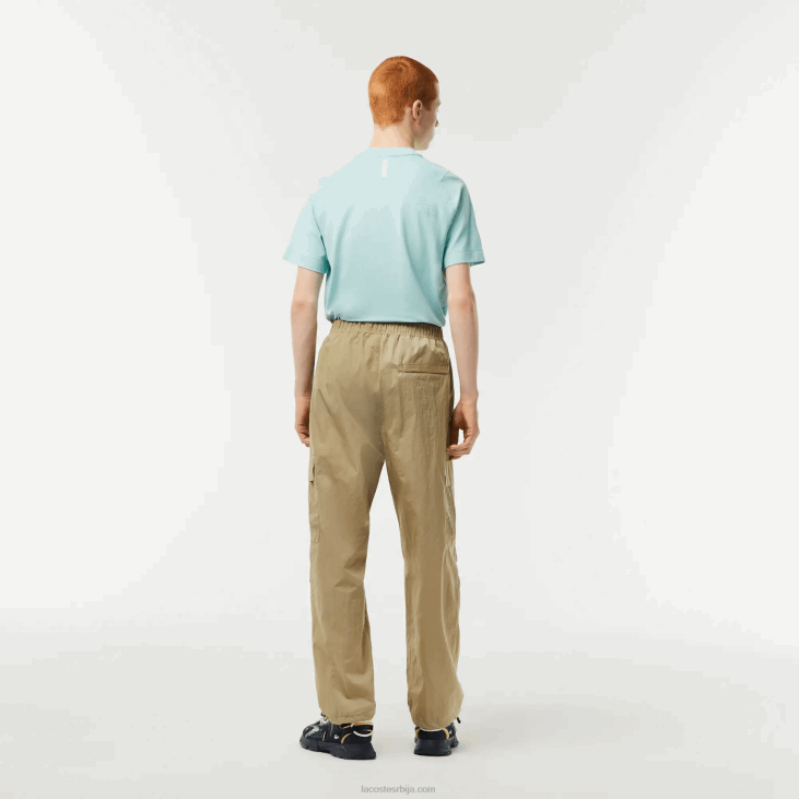 мушкарци Водоодбојне панталоне опуштеног кроја 868822 беж цб8 Lacoste