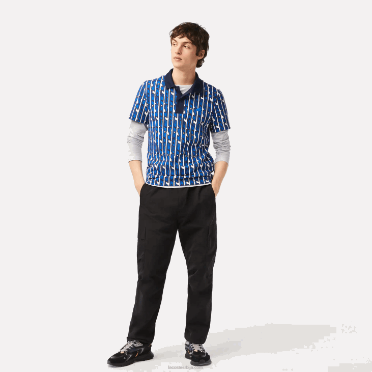 мушкарци Водоодбојне панталоне опуштеног кроја 868823 црна 031 Lacoste