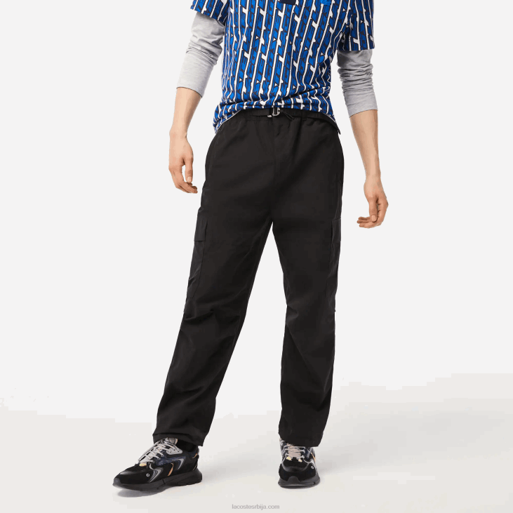мушкарци Водоодбојне панталоне опуштеног кроја 868823 црна 031 Lacoste