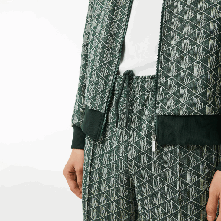 мушкарци панталоне са монограмом 8688279 зелена беж 7м4 Lacoste