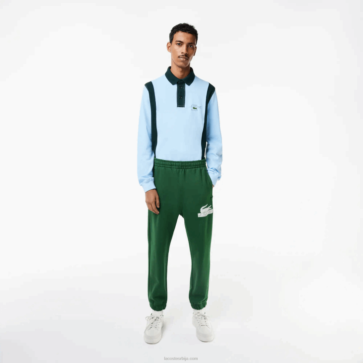 мушкарци панталоне од органског памука 8688292 зелена 132 Lacoste