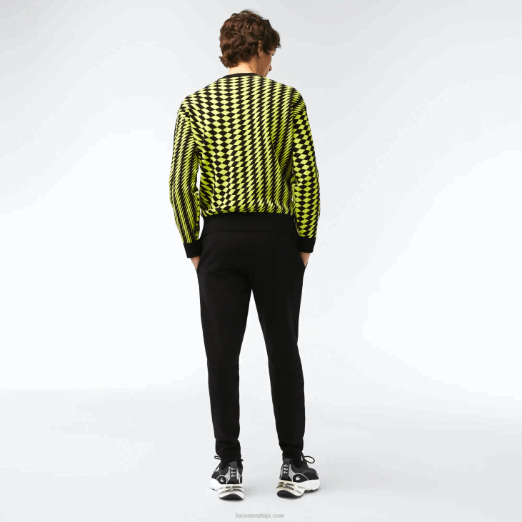 мушкарци панталоне од флиса суженог кроја 8688347 црна 031 Lacoste