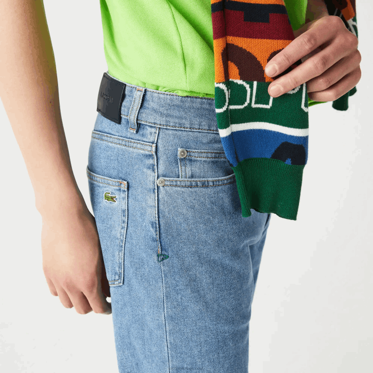 мушкарци слим фит памучне памучне тексас панталоне 8688418 блуе мку Lacoste