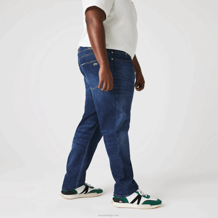 мушкарци слим фит памучне памучне тексас панталоне 8688419 блуе мк9 Lacoste