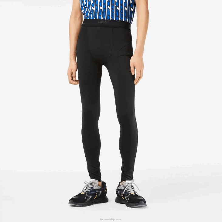 мушкарци спортске хеланке од рециклираног полиестера 8688509 црна 031 Lacoste