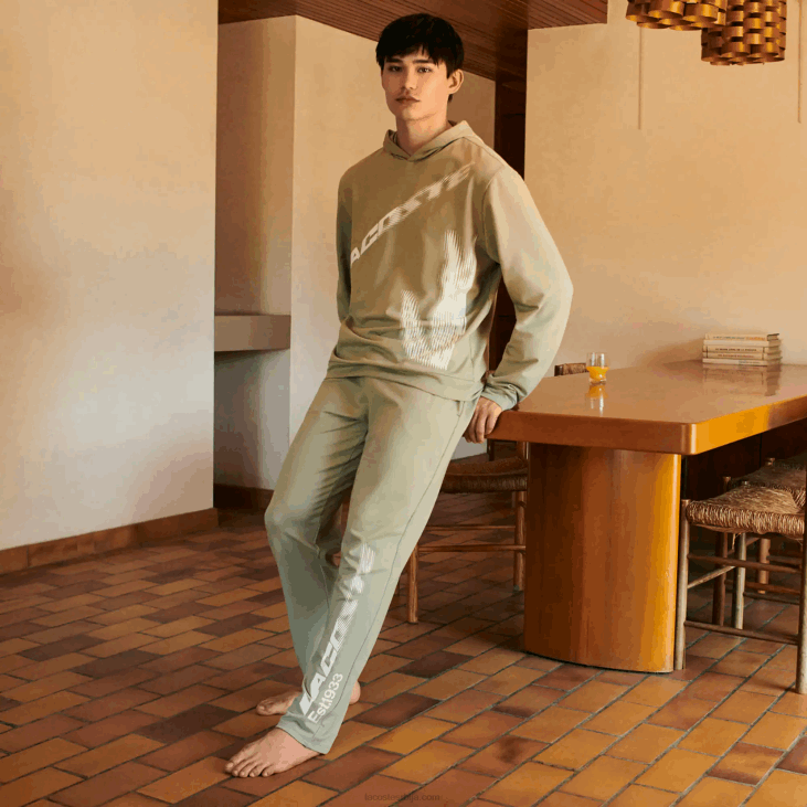 мушкарци брендиране панталоне за ноге 8688545 каки зелена г21 Lacoste