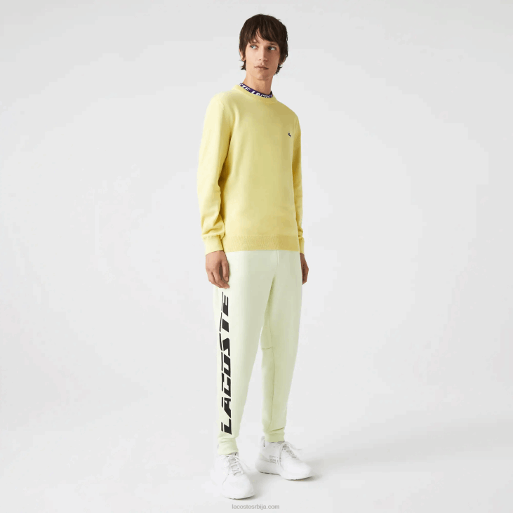 мушкарци брендиране панталоне слим фит 8688974 жута 6гд Lacoste