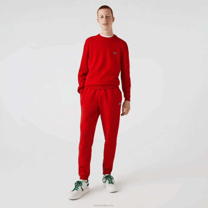 мушкарци панталоне од флиса суженог кроја 8688987 црвена 240 Lacoste