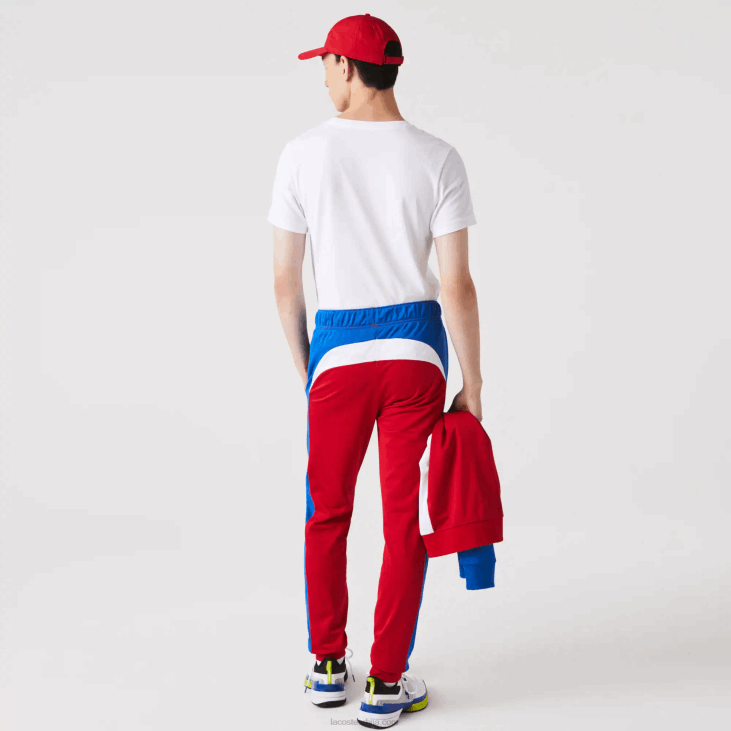 мушкарци спортске тениске панталоне отпорне на трчање 8688992 црвено плаво бело в50 Lacoste