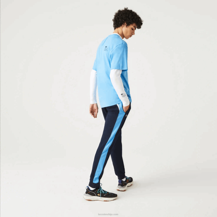 мушкарци спортске тениске панталоне отпорне на трчање 8688993 тамноплава бела 61е Lacoste
