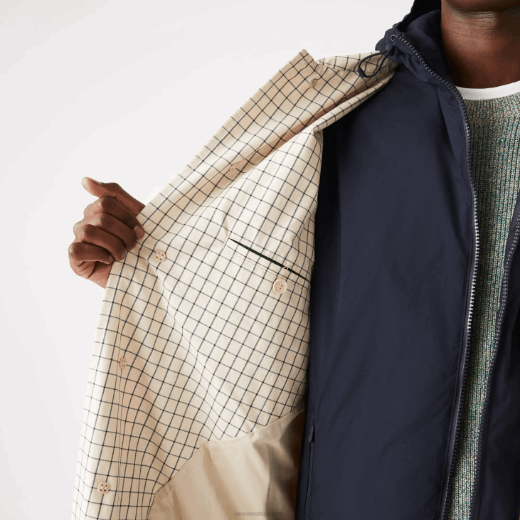 мушкарци наслеђе 3-у-1 провери ров 86881290 беж бела а8м Lacoste