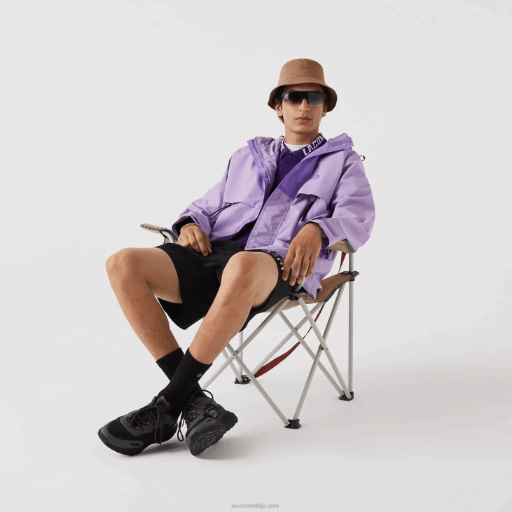 мушкарци водоодбојна парка 86881256 пурпле гфу Lacoste