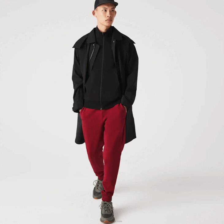 мушкарци одвојива капуљача водоотпорна парка до колена 86881273 црна 031 Lacoste