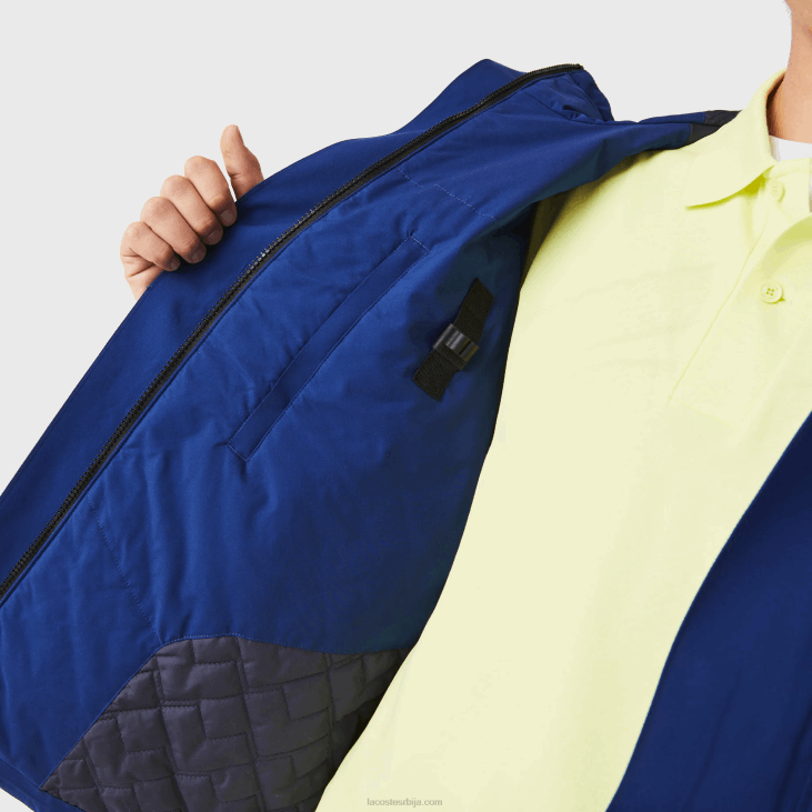 мушкарци водоотпорна прошивена парка 86881308 блуе бдм Lacoste