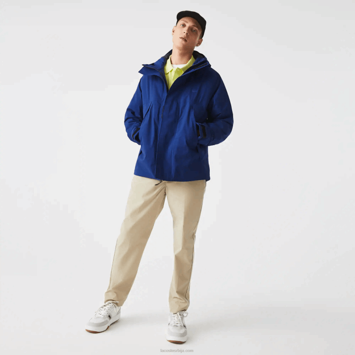 мушкарци водоотпорна прошивена парка 86881308 блуе бдм Lacoste