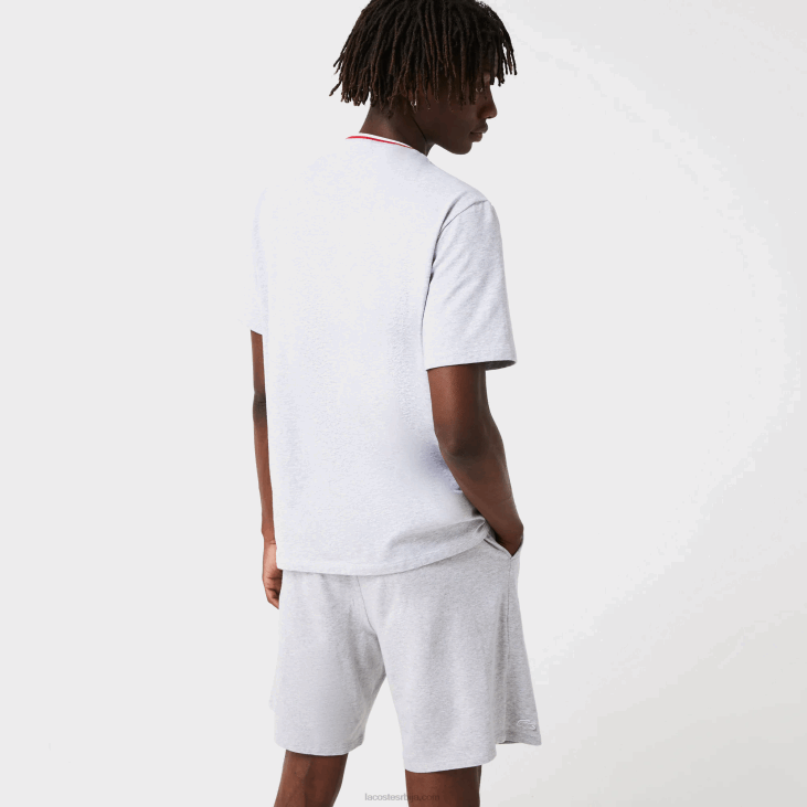 мушкарци пиџама кратких рукава у три боје са округлим изрезом 86881472 сиви кине цца Lacoste
