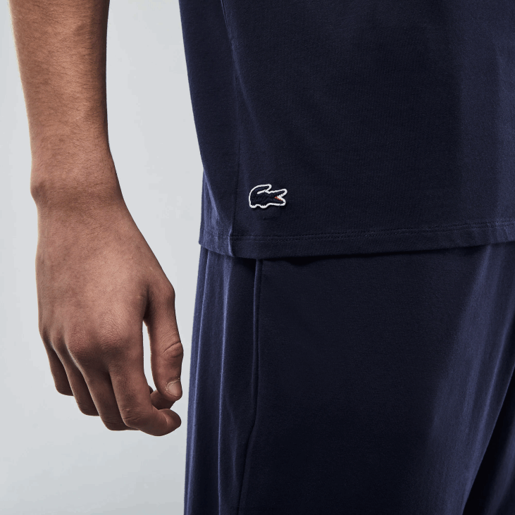 мушкарци пиџама кратких рукава у три боје са округлим изрезом 86881473 тамноплава 166 Lacoste