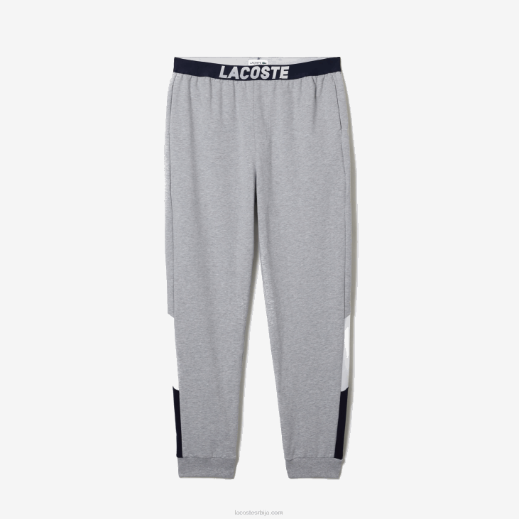 мушкарци превелике пиџаме панталоне од флиса 86881567 сива цхине бела тамноплава тиа Lacoste