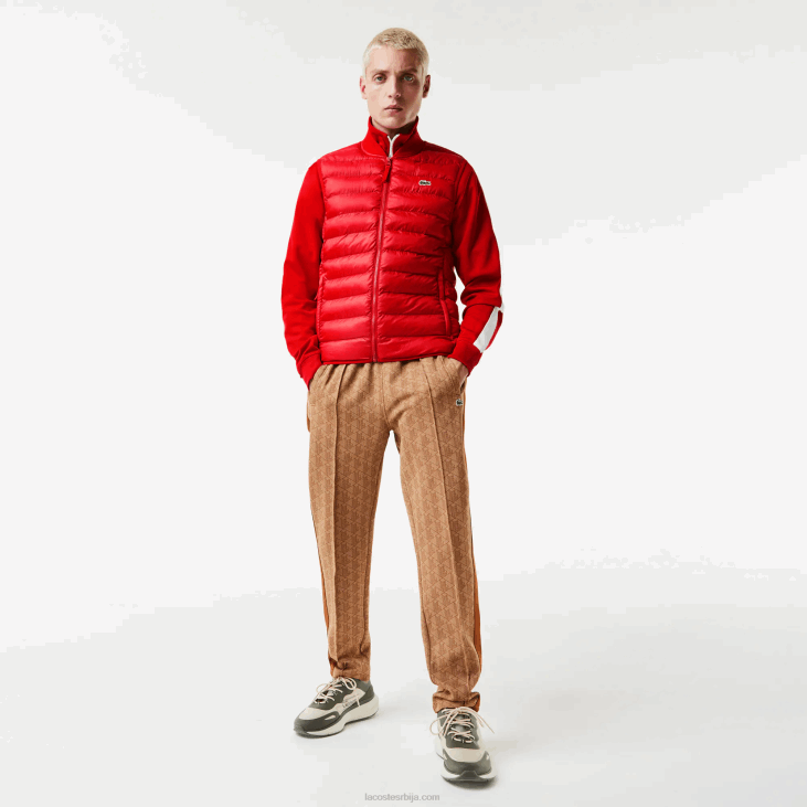 мушкарци подстављени водоодбојни прслук 86881250 црвена 240 Lacoste