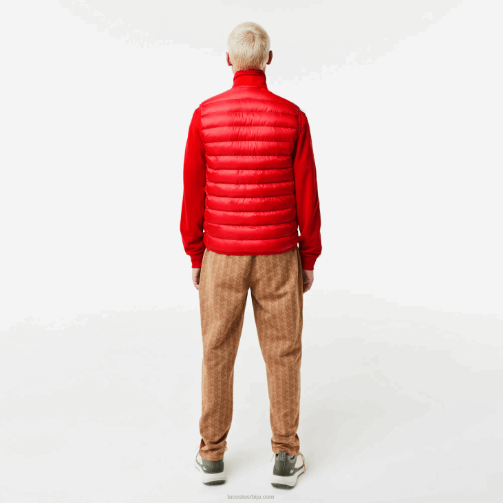 мушкарци подстављени водоодбојни прслук 86881250 црвена 240 Lacoste