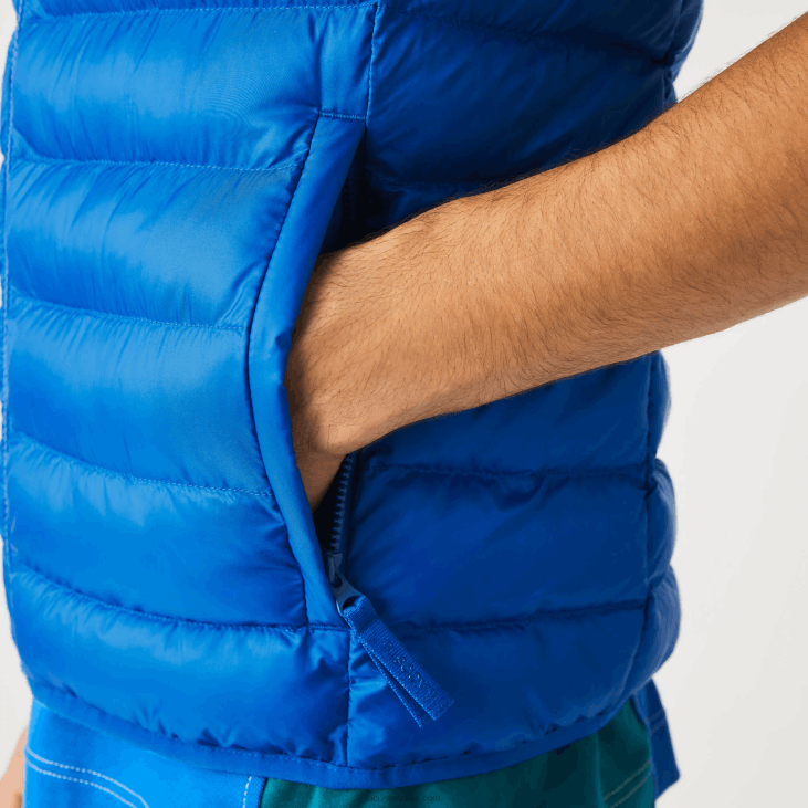 мушкарци подстављени водоодбојни прслук 86881251 плава к1к Lacoste