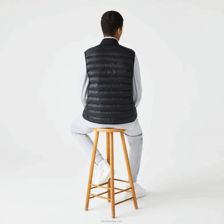 мушкарци подстављени водоодбојни прслук 86881252 црна 031 Lacoste