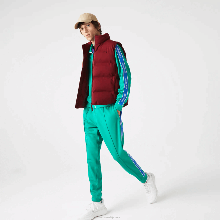 мушкарци преклопити прслук с капуљачом 86881258 бордо зс1 Lacoste