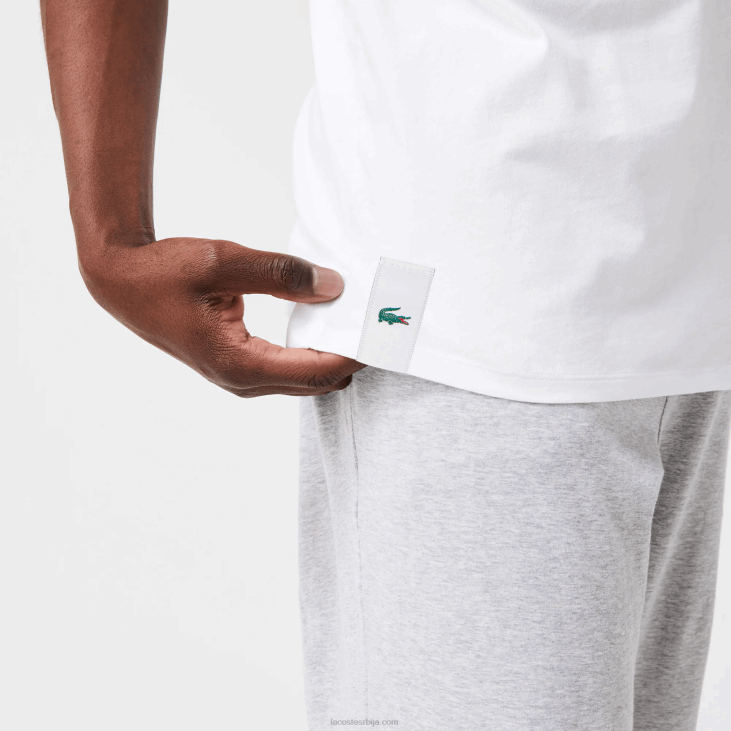 мушкарци памучна мајица без рукава 3 ком 86881360 бела 001 Lacoste